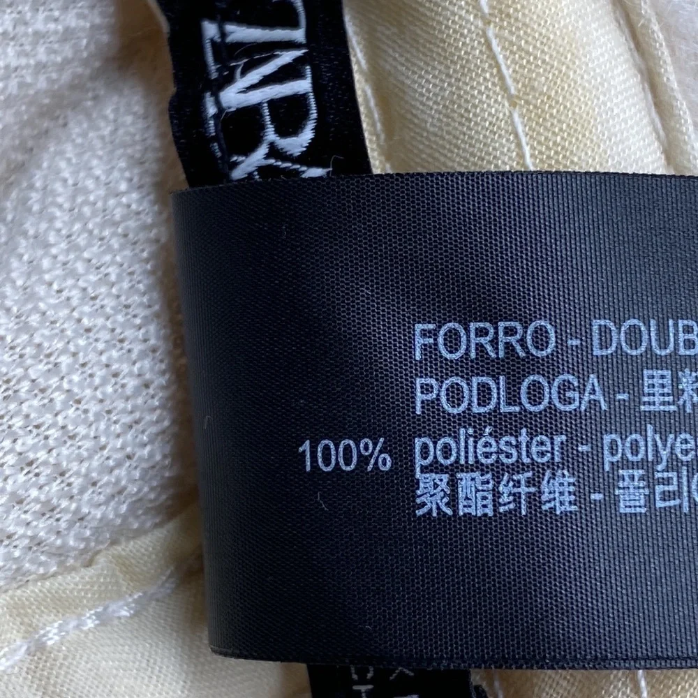 NWOT. Zara Cream Fleece Cap. Size S-M.